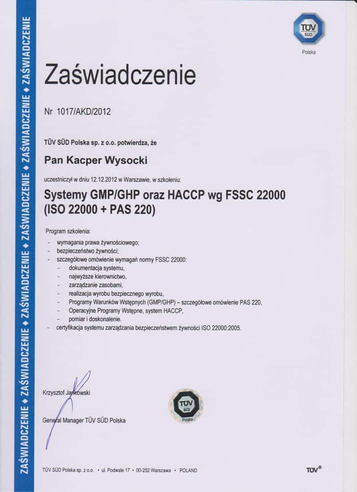 monitoring szkodników dla firm Białystok gmp,ghp,haccp